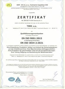  Náhled certifikátů